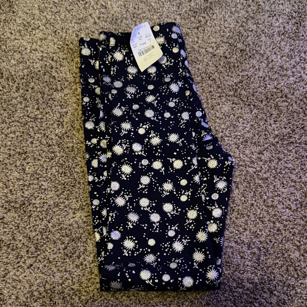 Kids Navy crew cuts Leggings